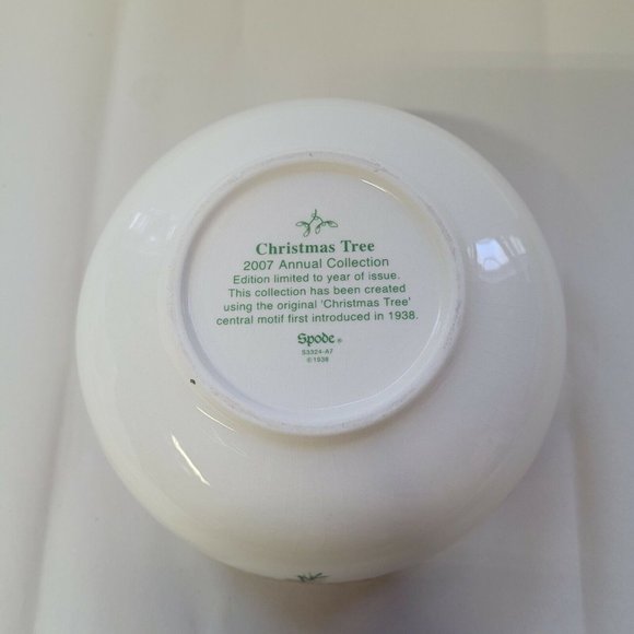 Spode Christmas Serving Replacement 6"X 3.5" Poinsettia Bowl 2007 Nice - Picture 4 of 4